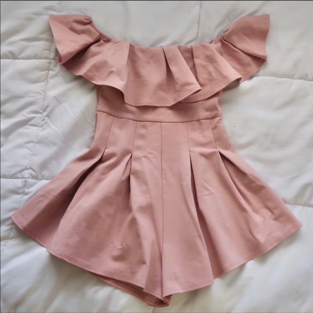 Blush Showpo Ruffle Romper - Picture 6 of 8